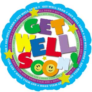 Get Well Colorful Foil Balloon