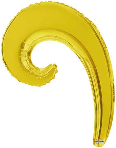 14" Gold Wave Air-Fill Balloons