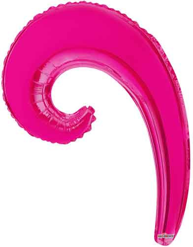 14" Magenta Wave Air-Fill Balloons