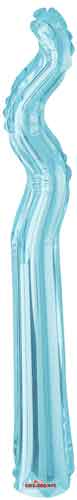 14" Pale Blue Zig Zag Air-Fill Balloons