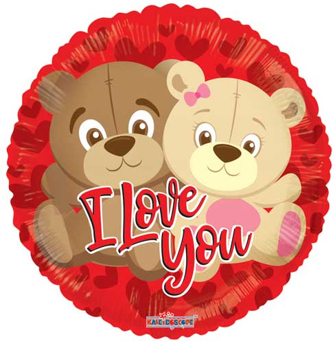 I Love You Couple of Bears Foil Balloons