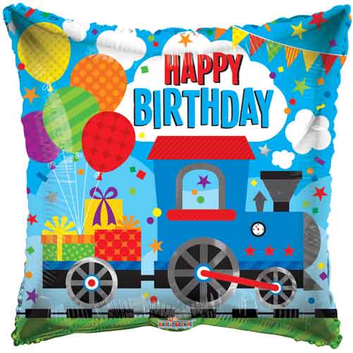 Birthday Choo Choo Foil Balloons