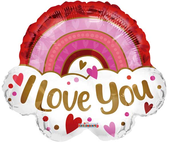 I Love You Rainbow Shape Foil Balloons