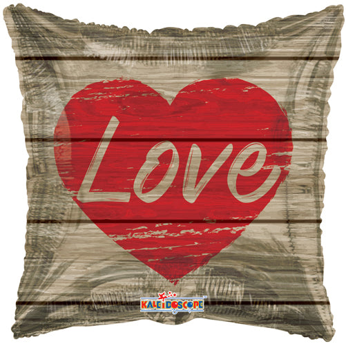 Love Wood Foil Balloons