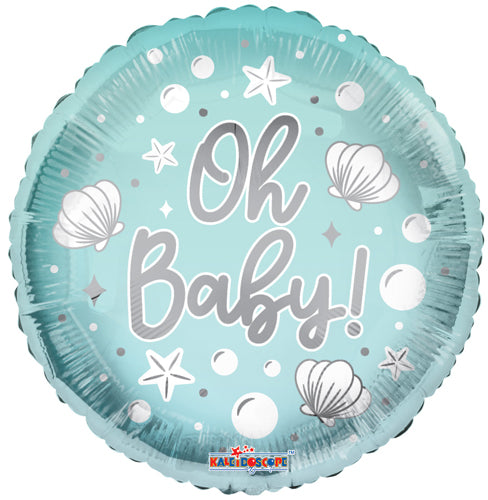 Oh Baby! Blue Foil Balloons