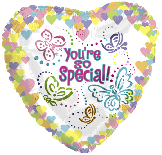 You're so Special Butterflies Foil Balloons