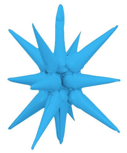22 Inch Neon Blue Starburst