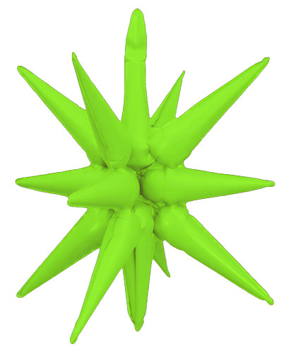 22 Inch Neon Green Starburst