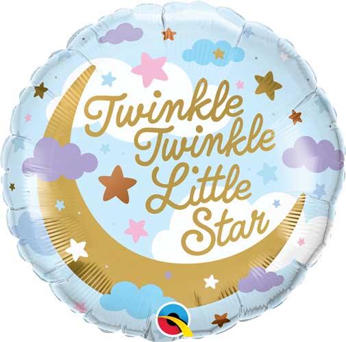 Twinkle Twinkle Little Star Foil Balloons