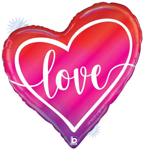 Opal Ombre Love Shape