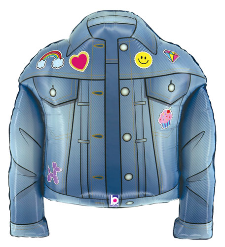 Birthday Patches Denim Jacket Shape