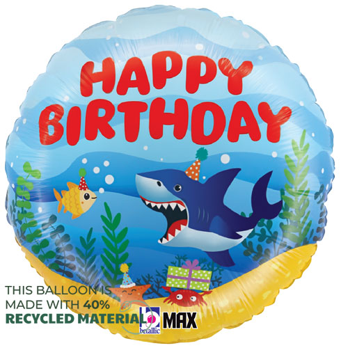 Birthday Ocean Party Foil Balloons