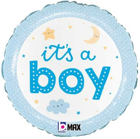 It's A Boy Foil Balloons