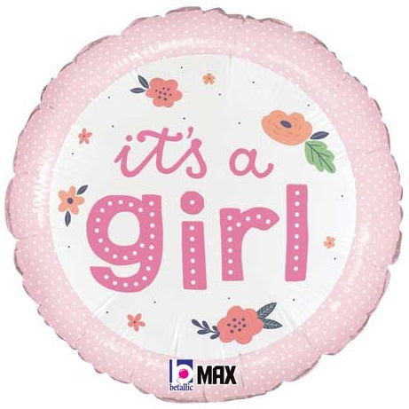 It's A Girl Foil Balloons