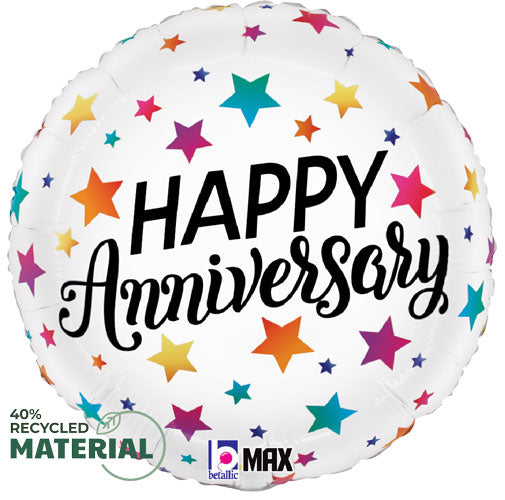 Colorful Anniversary Foil Balloon