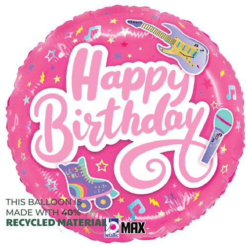 Awesome Pink Birthday Foil Balloons