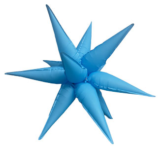 40 Inch Neon Blue Starburst