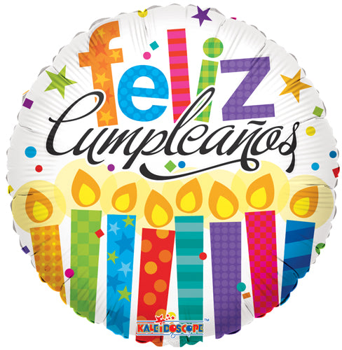 Cumple Con Velas Gellibean Foil Balloons