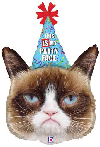 Grumpy Cat Party Cat Shape