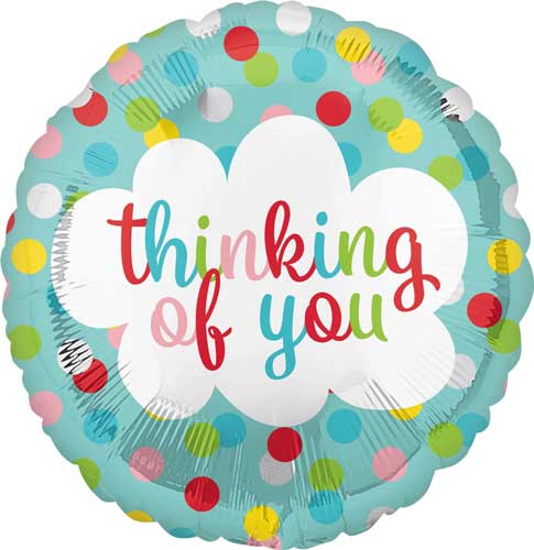 Thinking of You Dots Foil Balloons