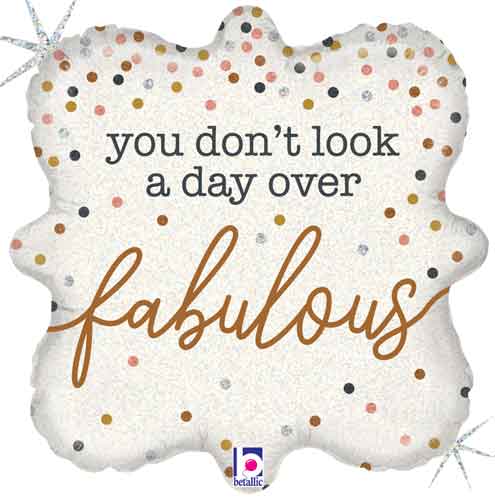 Birthday Fabulous Confetti Foil Balloons