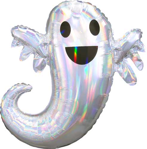 Iridescent Ghost Balloon Shape
