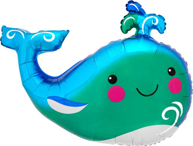 Happy Whale Balloon Shape