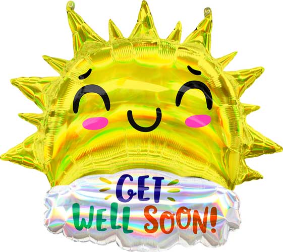 Get Well Happy Sun Shape