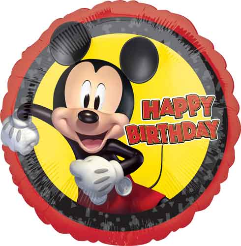 Birthday Mickey Forever Foil Balloons