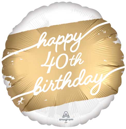 40 Golden Age Foil Balloons