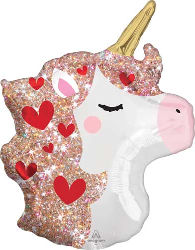Unicorn Sparkles Balloon Shape