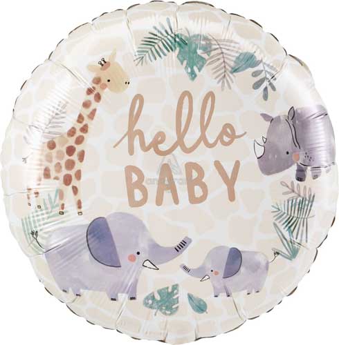 Soft Jungle Baby Foil Balloons