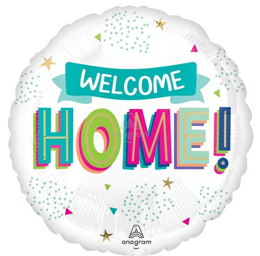 Welcome Home Colorful Foil Balloons