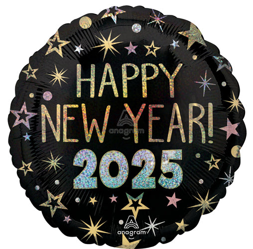 2025 New Year Celebrations Foil Balloons