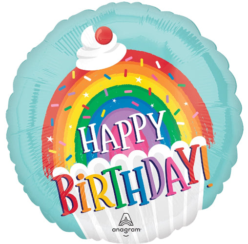 Rainbow Sprinkles Birthday Foil Balloons