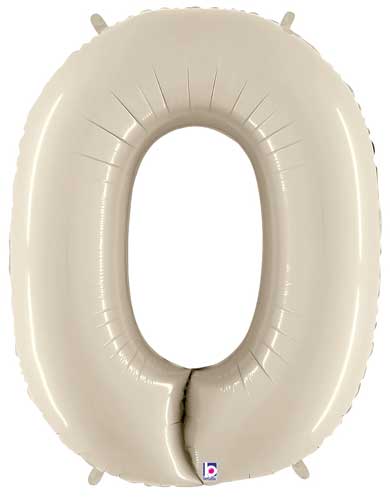 White Sand Number 0 Megaloon Balloon