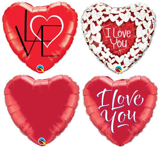 Love Assortment Preinflated Balloons