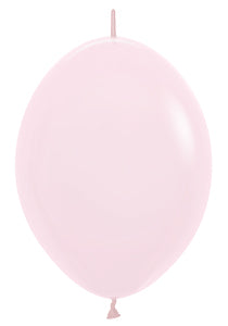 6 Pastel Matte Pink Link-O-Loons