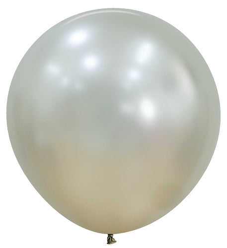 24 Silk Cream Pearl Sempertex Balloons