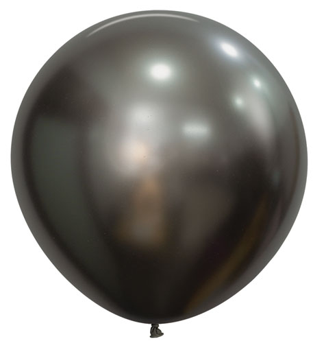 24 Silk Midnight Grey Sempertex Balloons