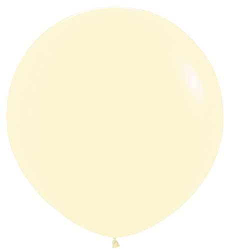 Pastel Matte Yellow Latex Balloons