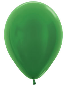 11 Metallic Green Sempertex Balloons