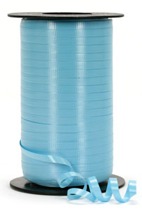 3/16 Aqua Curling Ribbon