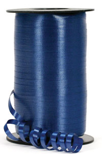 Wide Navy Blue Curling Ribbon