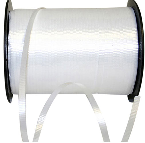 3/16 Reliant White Crimped Curling Ribbon