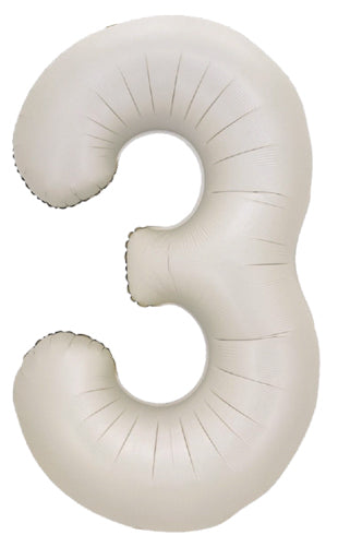 DecoNumber 3 Latte Balloon