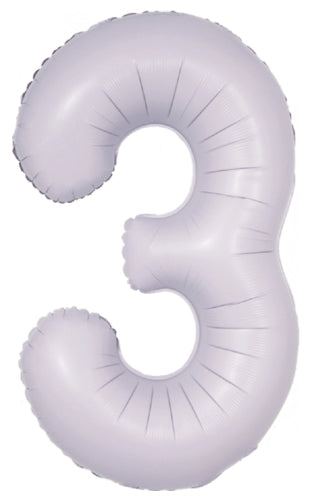 DecoNumber 3 Lilac Balloon