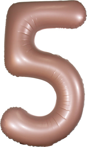 DecoNumber 5 Dusty Rose Balloon