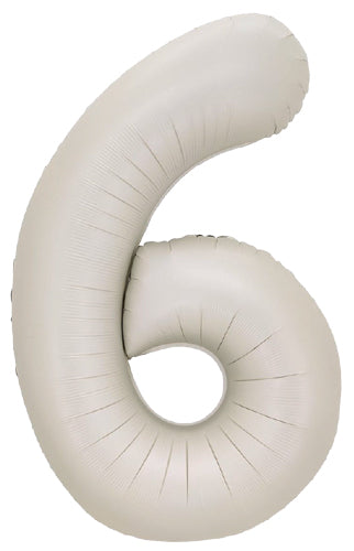 DecoNumber 6 Latte Balloon