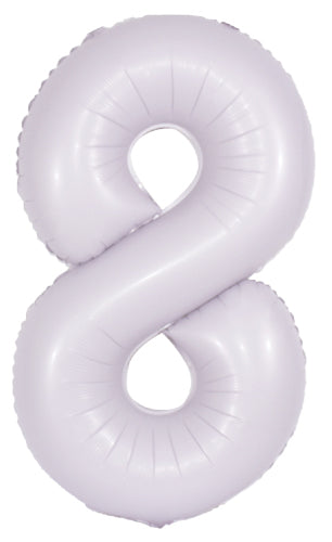 DecoNumber 8 Lilac Balloon